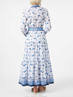 Woman long dress Jensen with paisley print - MC2 Saint Barth