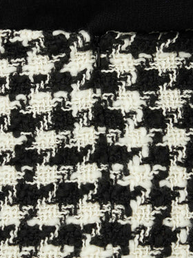 Woman wooly skirt with pied de poule print - MC2 Saint Barth