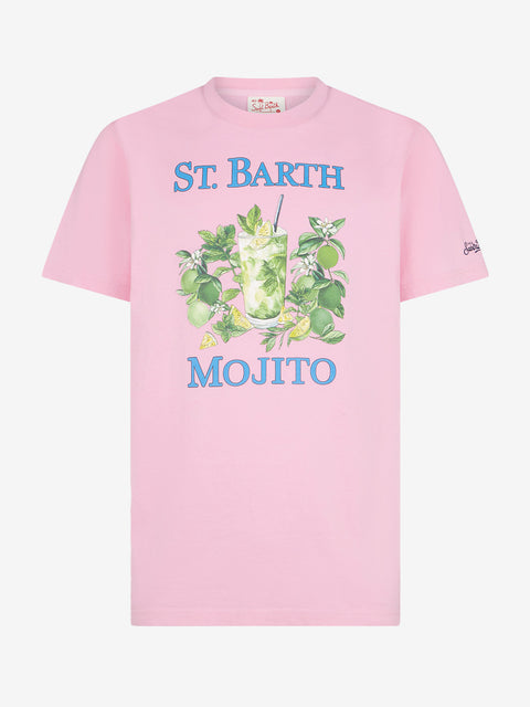 Man cotton t-shirt with St. Barth Mojito print - MC2 Saint Barth