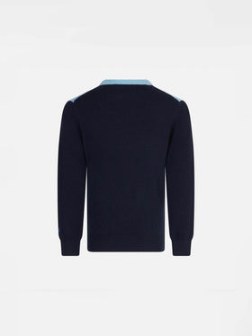 Boy sweater with mountains jacquard - MC2 Saint Barth