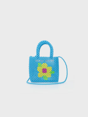 Bolso pequeño con cuentas multicolor 