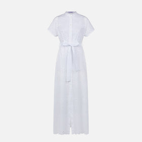 Woman white sangallo dress Keira - MC2 Saint Barth