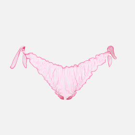 Woman seersucker striped swim briefs - MC2 Saint Barth