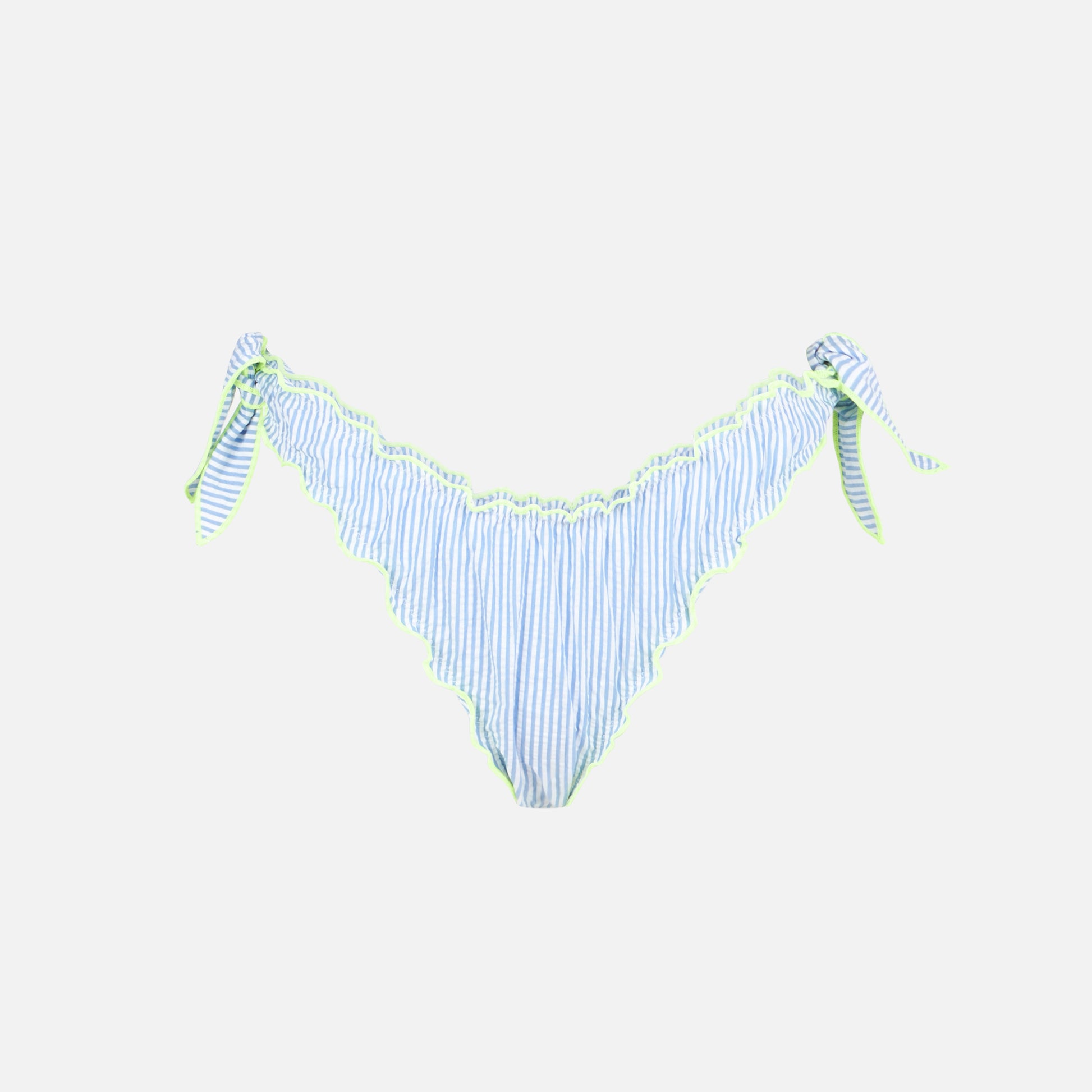 Woman seersucker striped swim briefs - MC2 Saint Barth