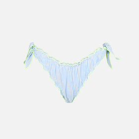 Woman seersucker striped swim briefs - MC2 Saint Barth