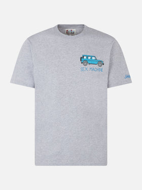 Man heavy cotton t-shirt with Sex Machine embroidery - MC2 Saint Barth