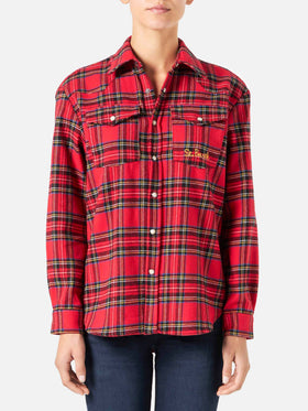 Seattle red tartan flannel shirt