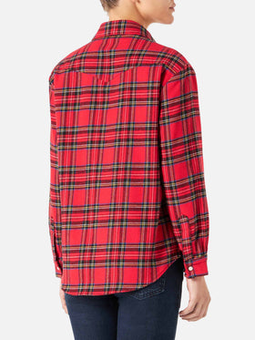 Seattle red tartan flannel shirt