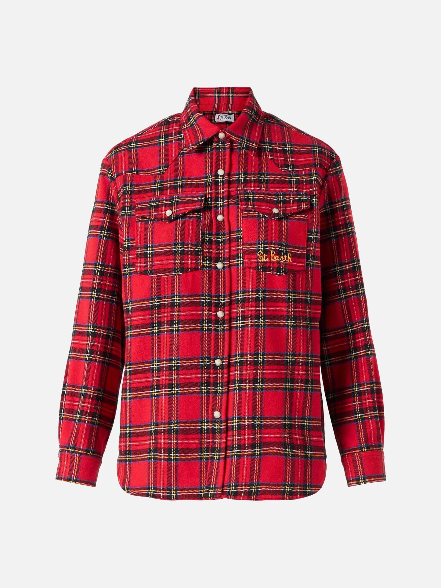 Seattle red tartan flannel shirt