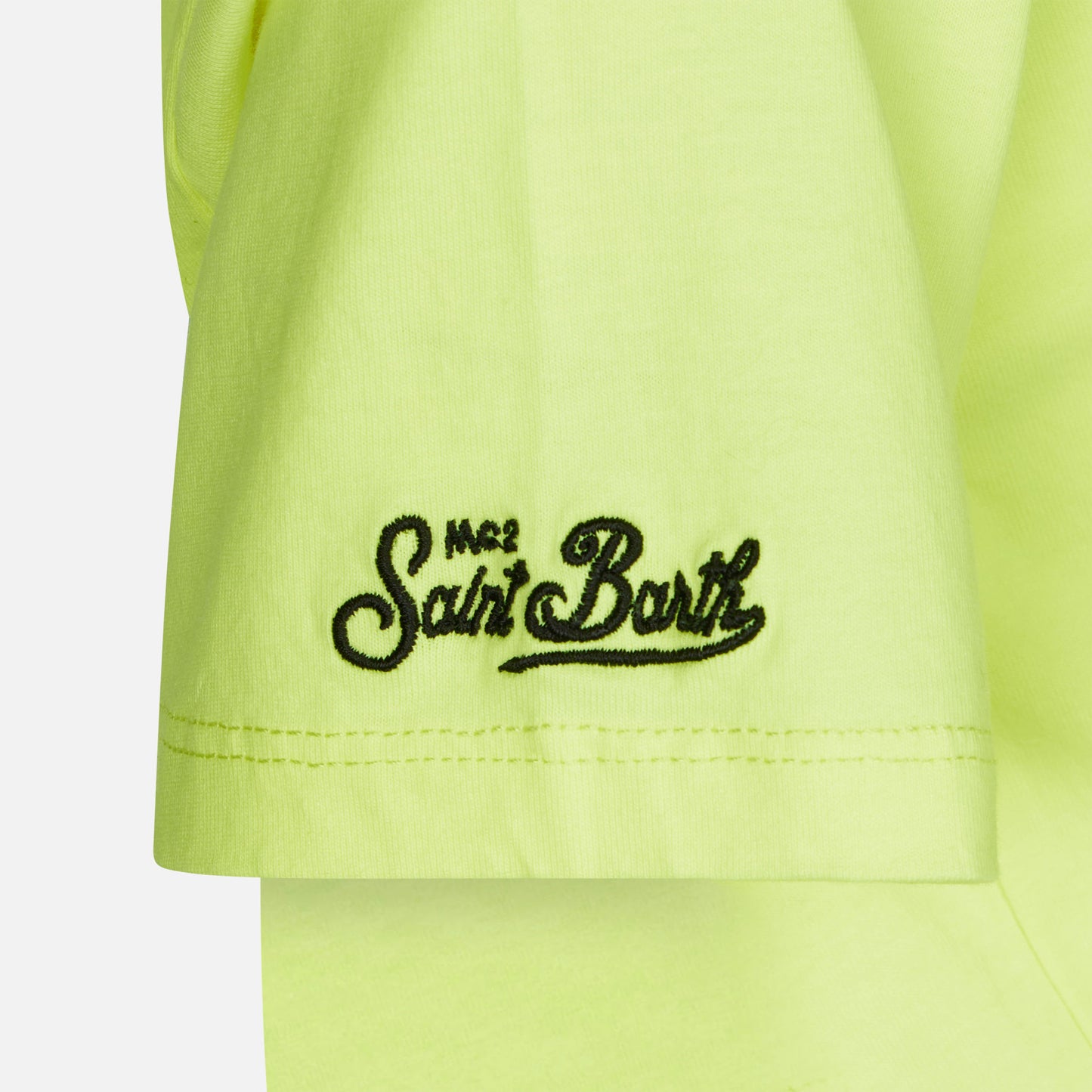 Boy cotton t-shirt with St. Barth Surfer print - MC2 Saint Barth