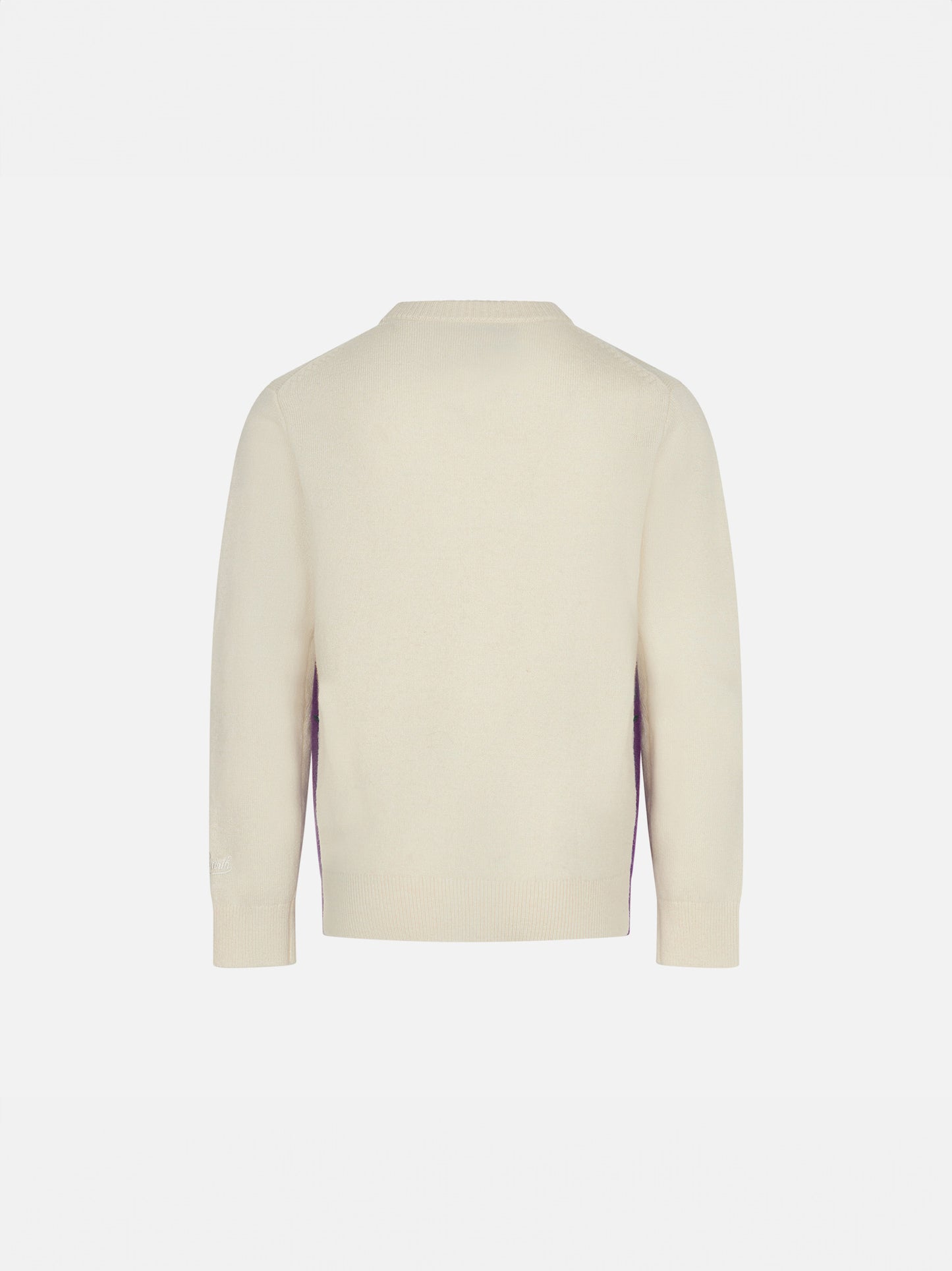 Girl crewneck sweater with St. Moritz postcard - MC2 Saint Barth