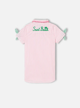 Girl striped shirt dress - MC2 Saint Barth