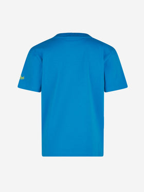Boy cotton t-shirt with print - MC2 Saint Barth