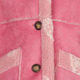 Girl shearling jacket with paisley print - MC2 Saint Barth