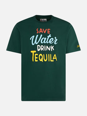 Man heavy cotton t-shirt with Tequila print - MC2 Saint Barth