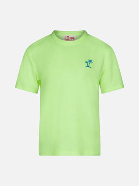 Boy yellow terry t-shirt with pocket - MC2 Saint Barth