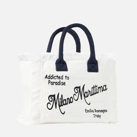 Vanity terry shoulder bag with Milano Marittima embroidery - MC2 Saint Barth