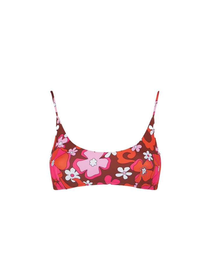 Judy floral print bralette bikini top