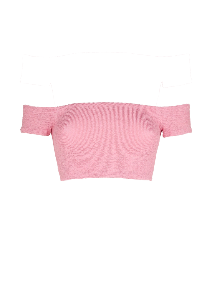Woman crinkle wide shoulder strap top swimsuit - MC2 Saint Barth