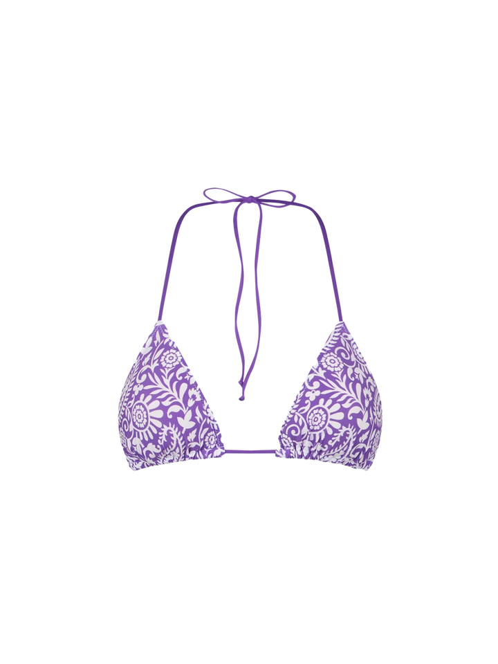 Top bikini Leah triangolo con fantasia paisley
