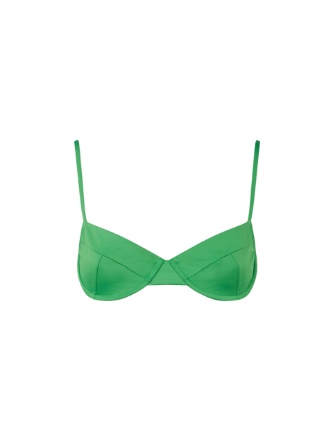 Woman green underwired bralette swimsuit - MC2 Saint Barth