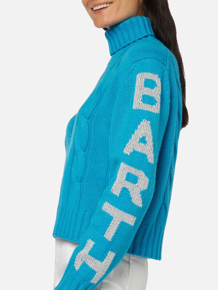 Logo jacquard Adler turtleneck sweater