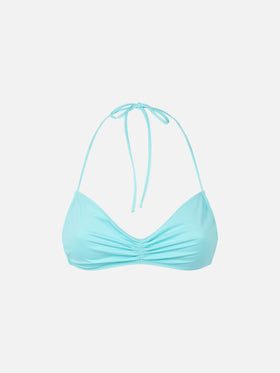 Woman water green bandeau top swimsuit - MC2 Saint Barth