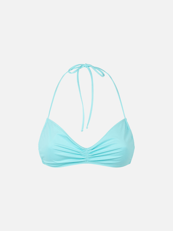 Woman water green bandeau top swimsuit - MC2 Saint Barth