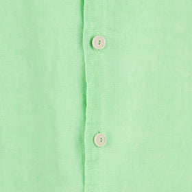 Water fluo green kid linen shirt Agnes - MC2 Saint Barth