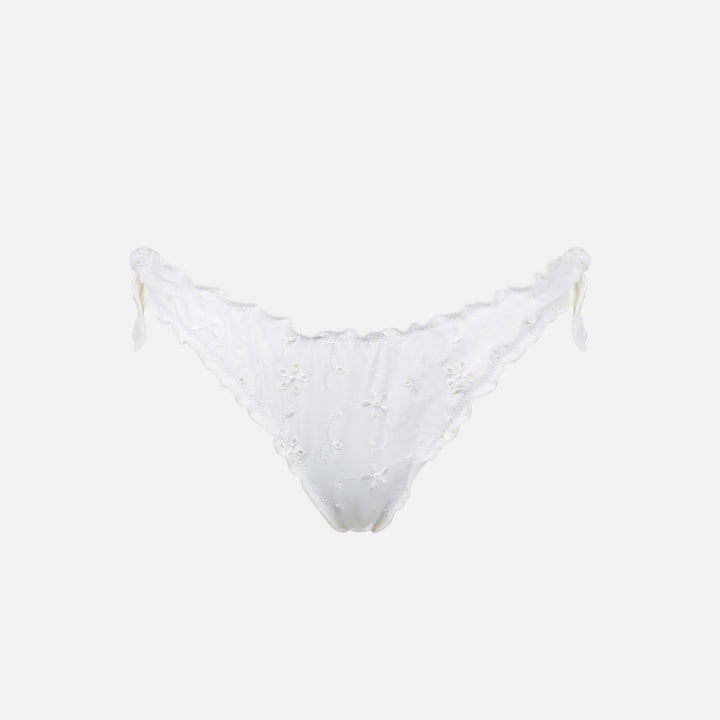 Moon white sangallo bikini briefs