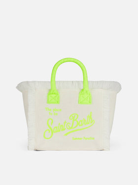 Colette white terry handbag with Saint Barth logo - MC2 Saint Barth