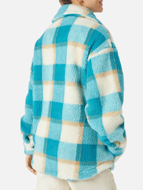 Tartan sherpa Elys overshirt