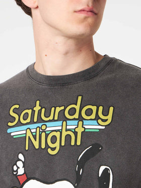 Man cotton t-shirt with Snoopy dancer print | PEANUTS® SPECIAL EDITION - MC2 Saint Barth