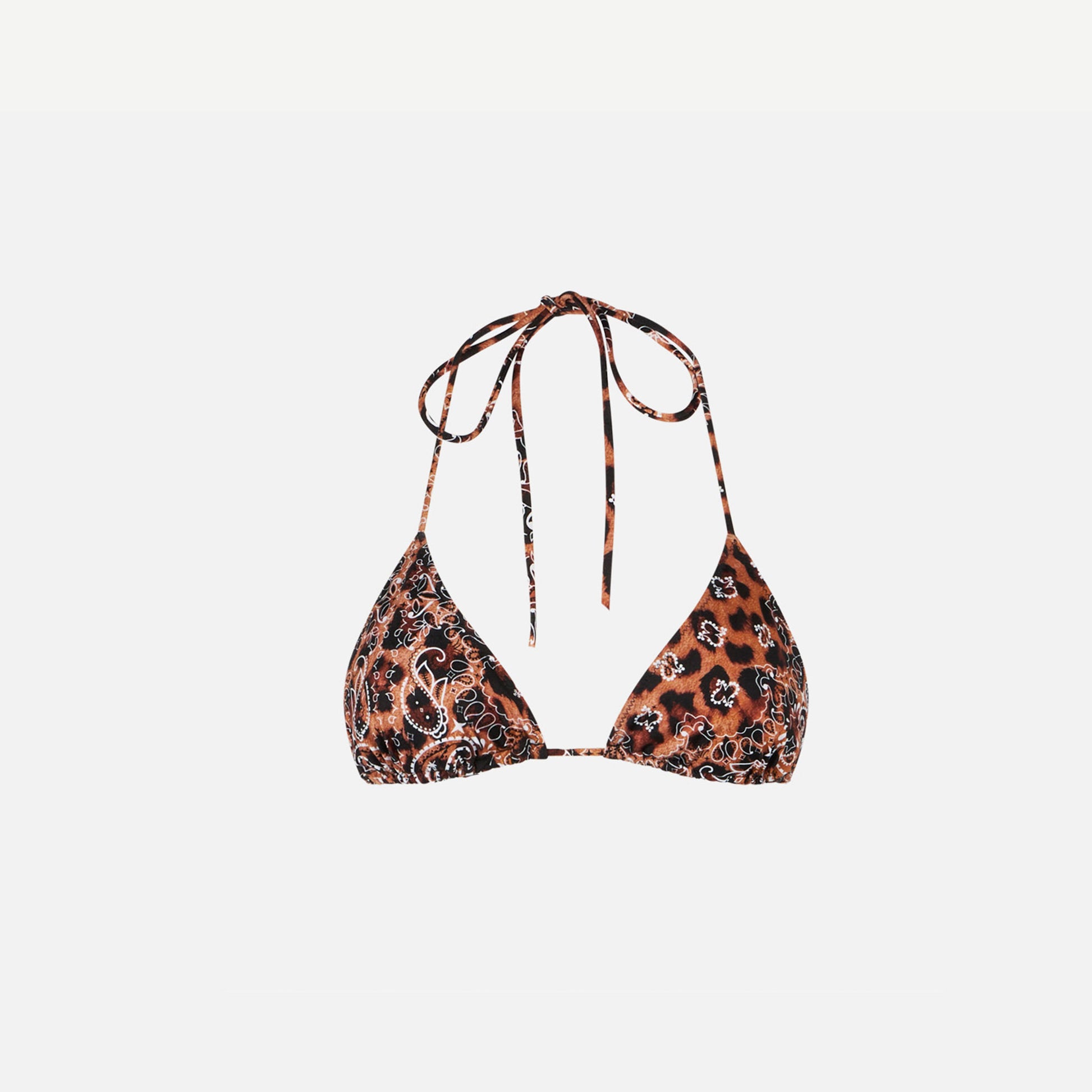 Woman triangle top with leo bandanna print - MC2 Saint Barth