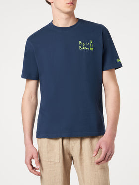 Man t-shirt with Big is Better front embroidery - MC2 Saint Barth