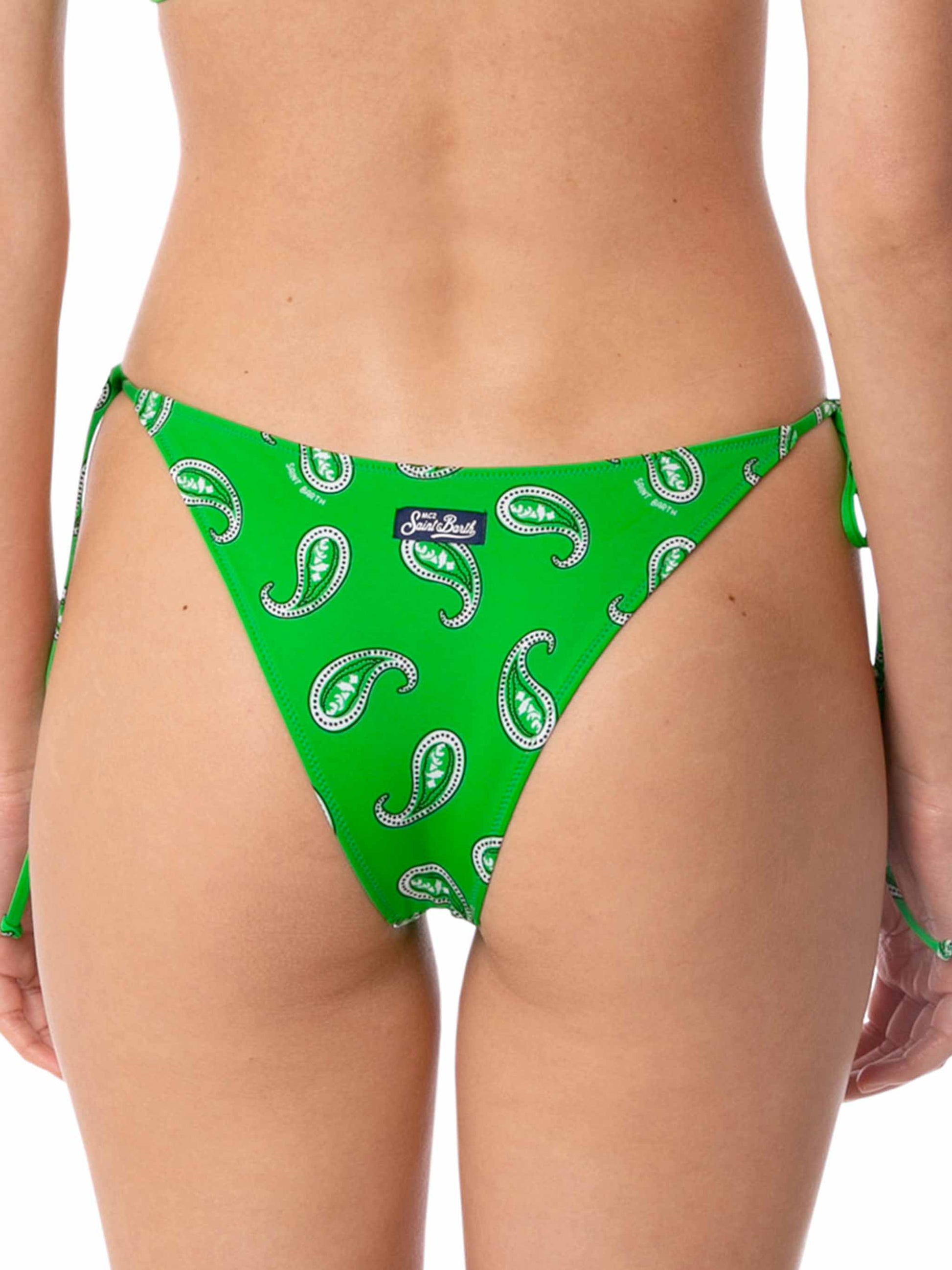 Woman swim briefs with paisley print - MC2 Saint Barth