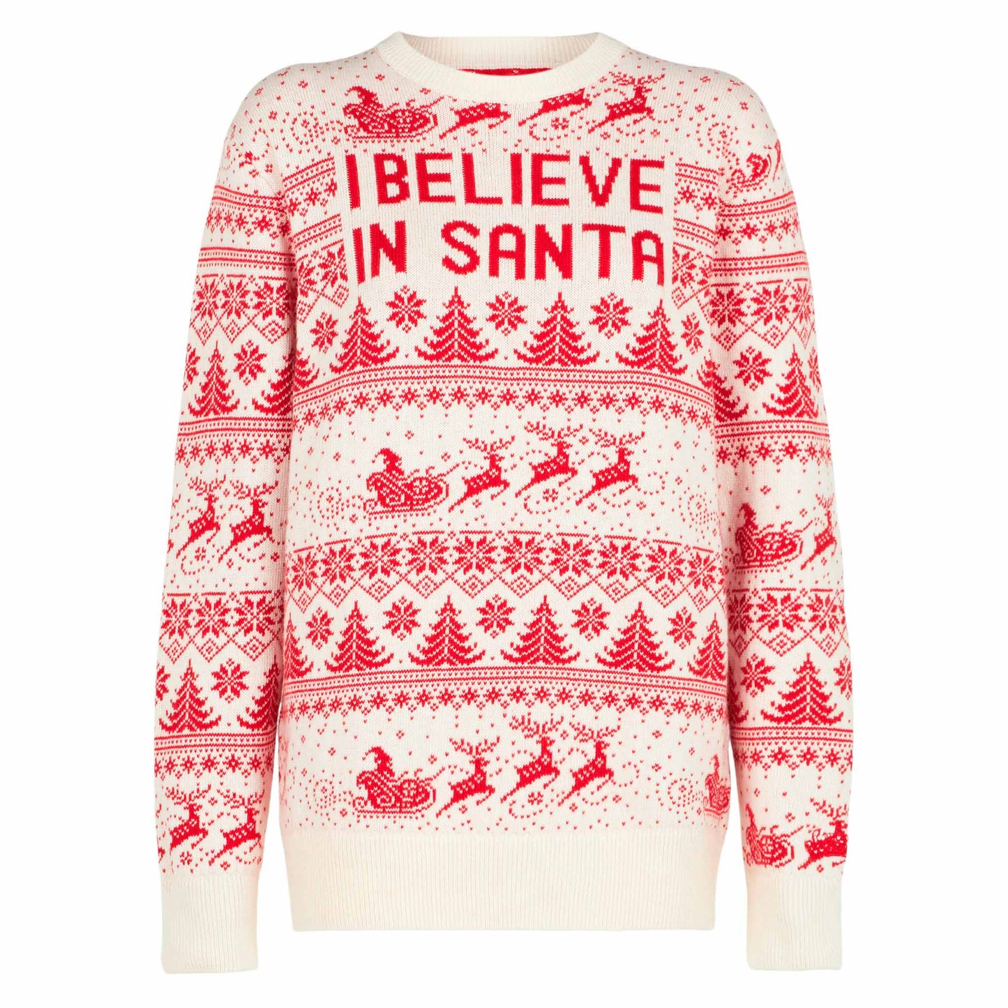 Man white sweater with Christmas print - MC2 Saint Barth