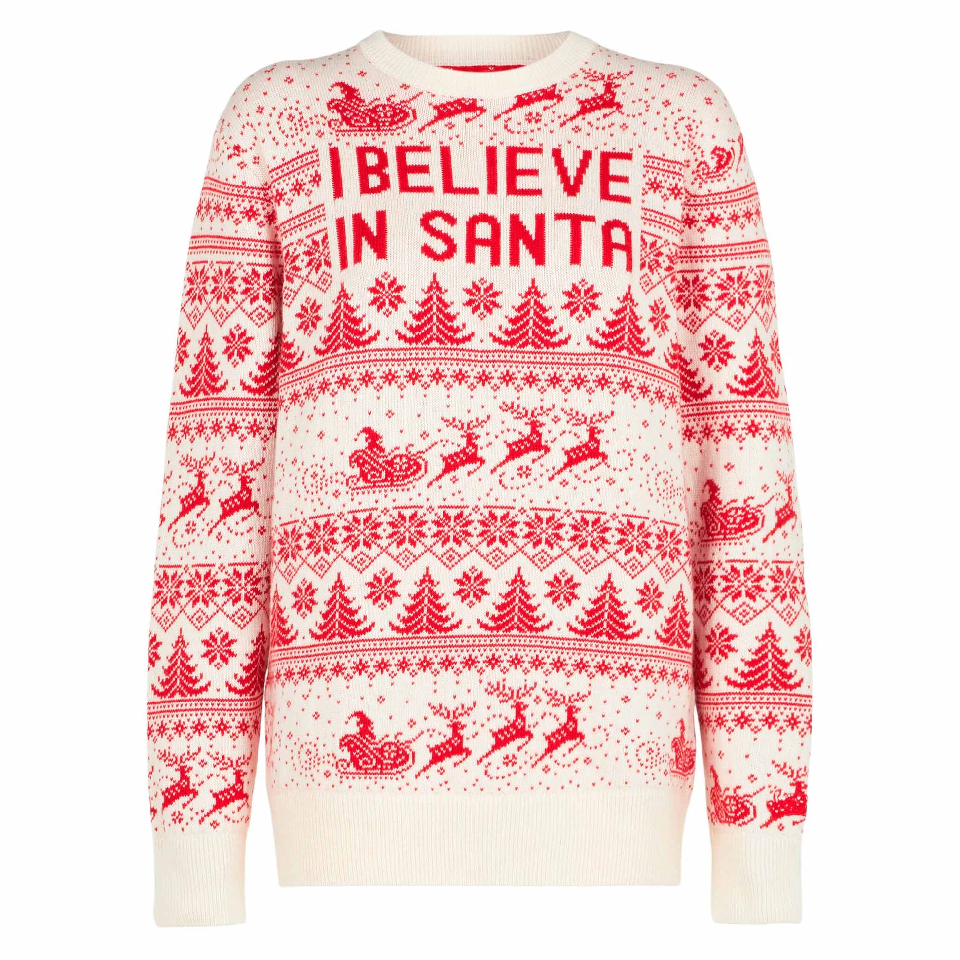 Man white sweater with Christmas print - MC2 Saint Barth