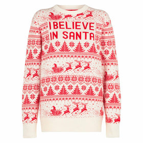 Man white sweater with Christmas print - MC2 Saint Barth