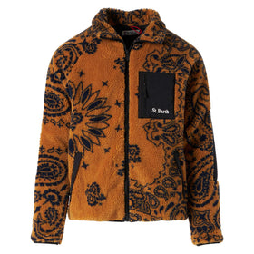 Man sherpa jacket with pattern - MC2 Saint Barth