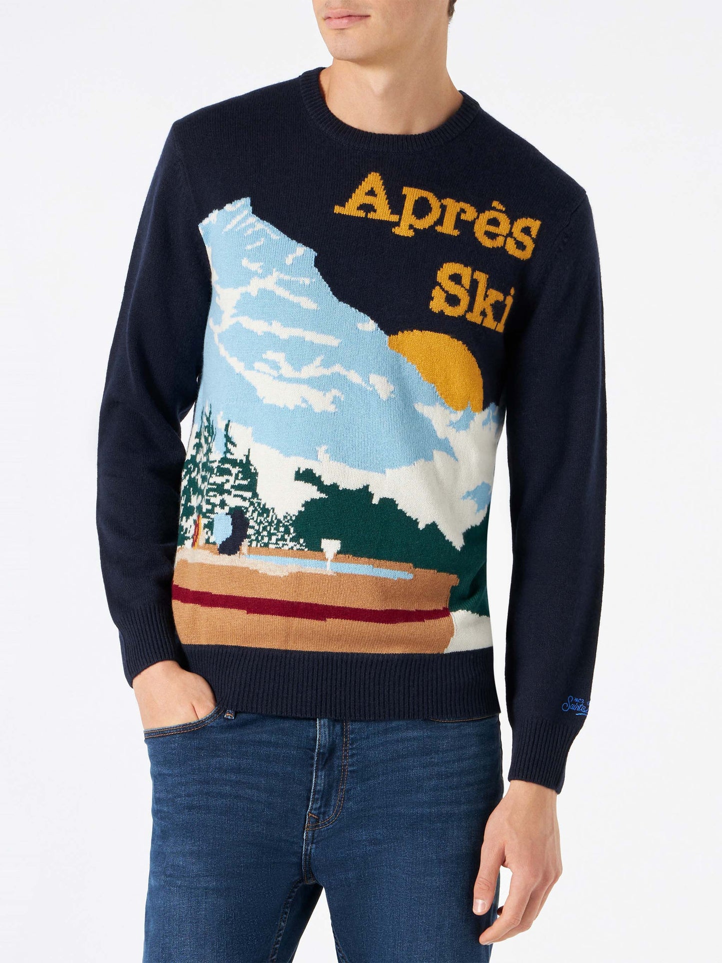 Man sweater with postcard - MC2 Saint Barth