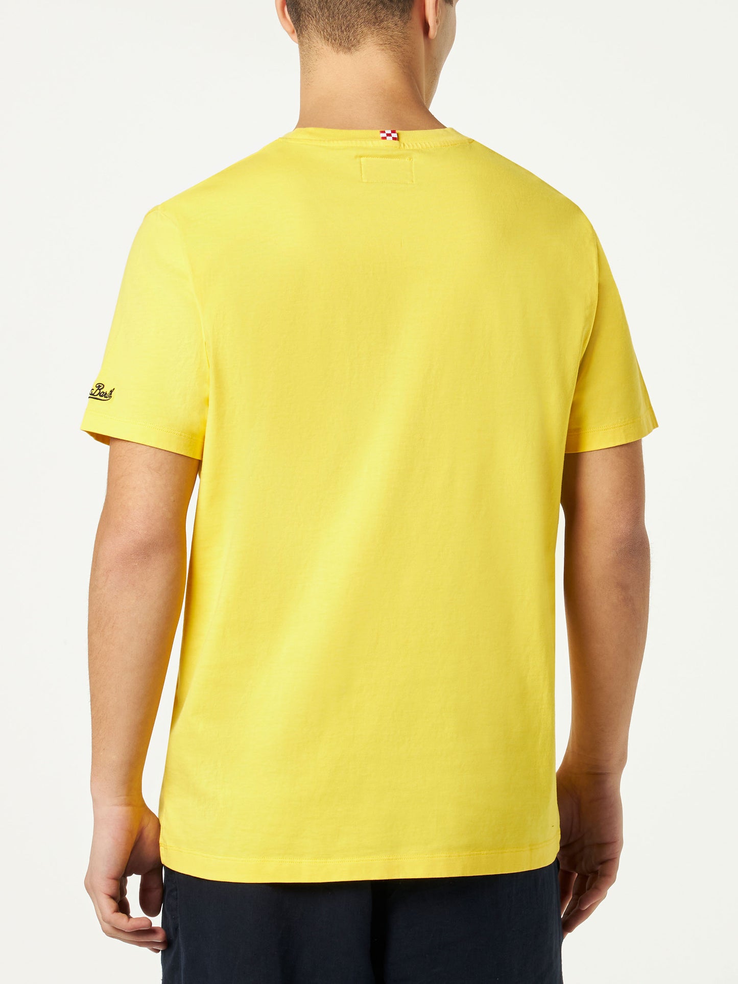 Man cotton t-shirt with Sbagliato glass print - MC2 Saint Barth