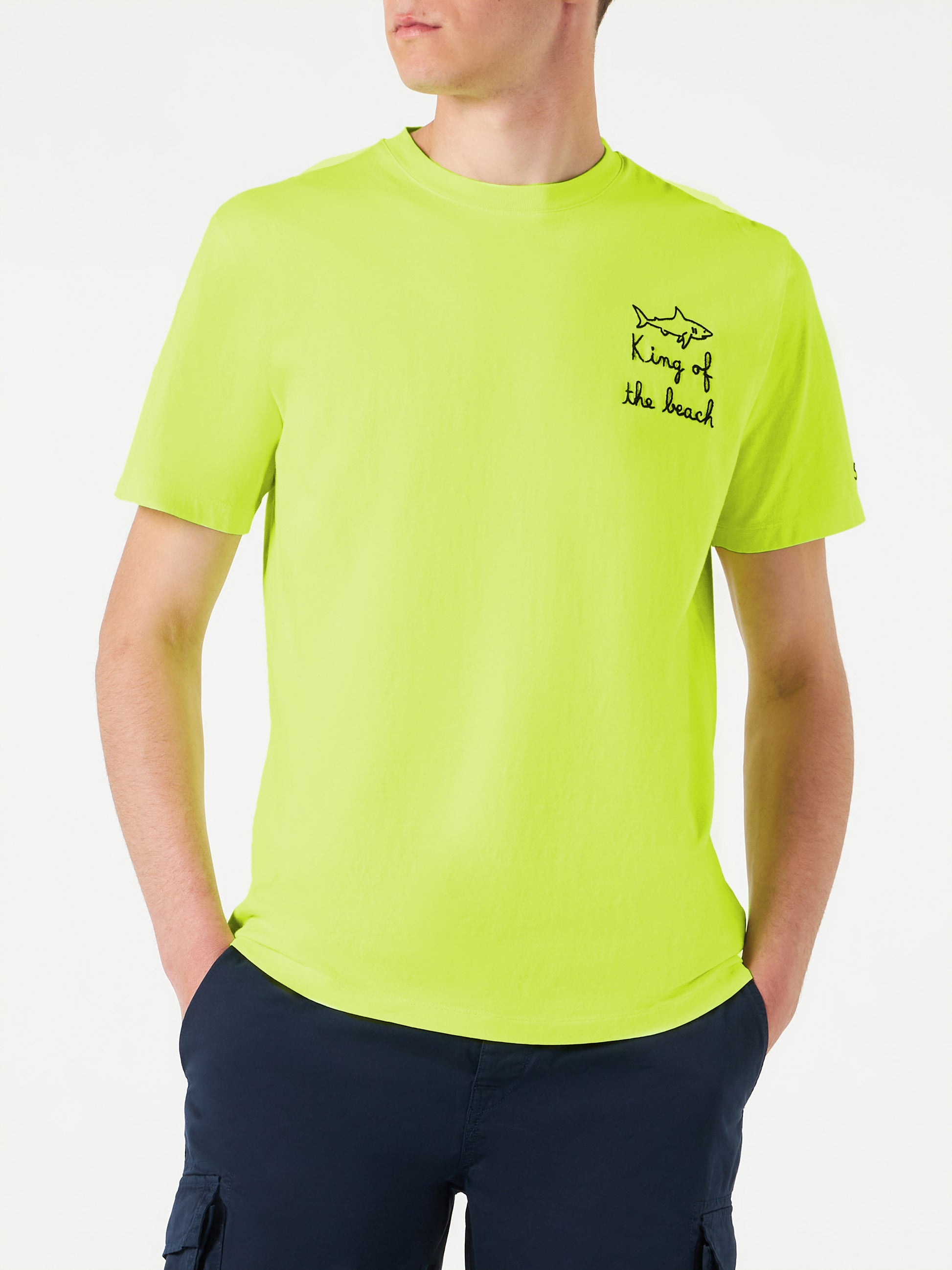 Man t-shirt with King of the Beach embroidery - MC2 Saint Barth