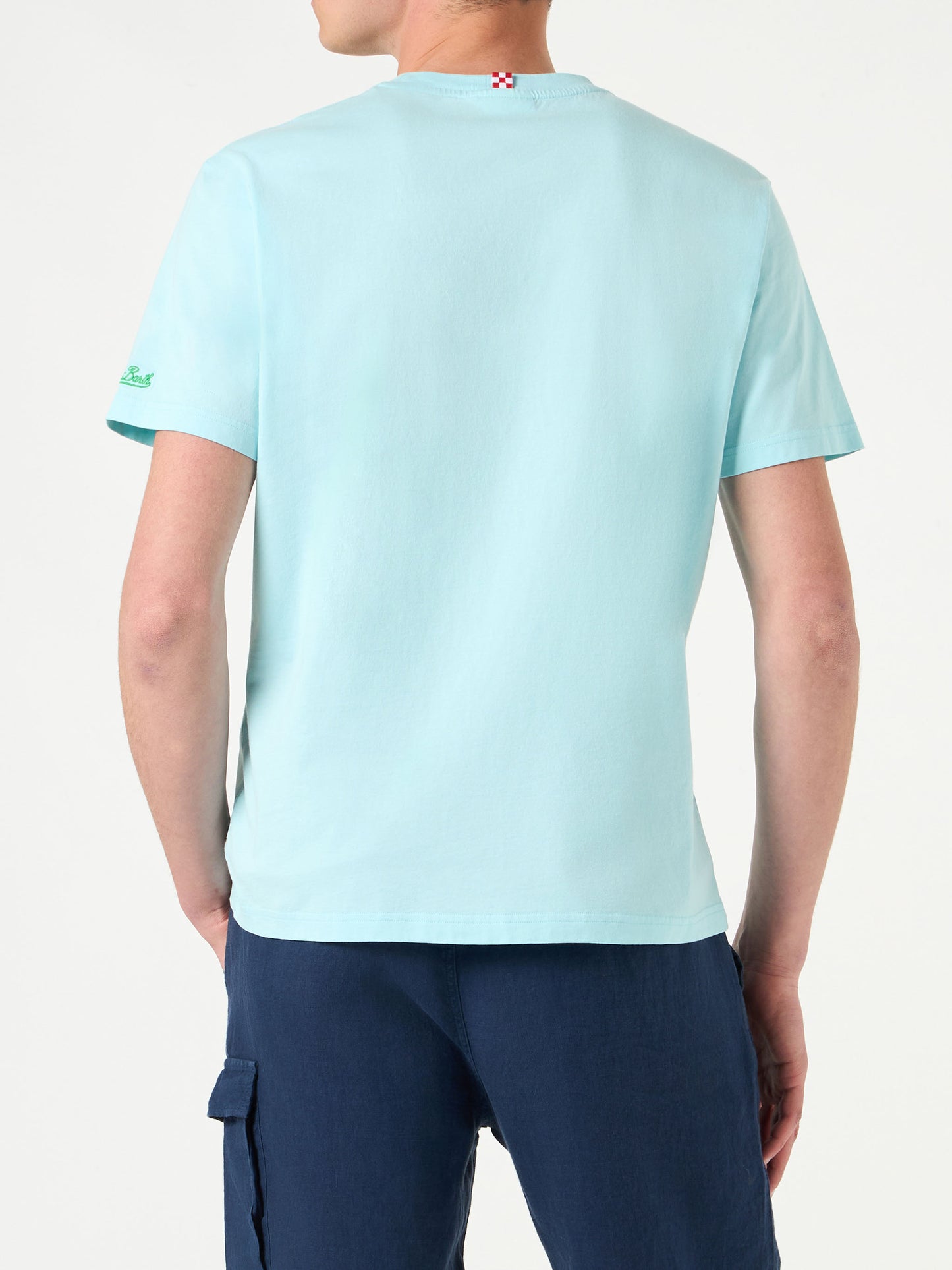 Man cotton t-shirt with Mojito embroidery - MC2 Saint Barth