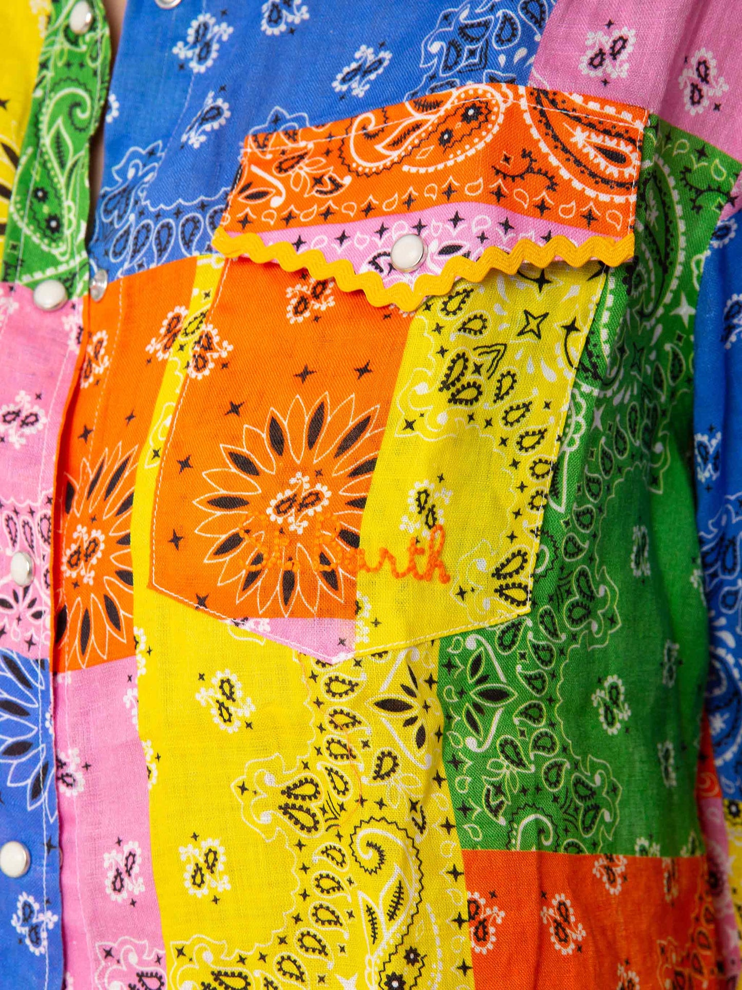 Multicolour bandanna print linen shirt - MC2 Saint Barth