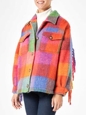 Woman overshirt with fringes - MC2 Saint Barth