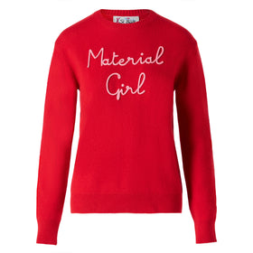 Woman sweater with Material girl embroidery | NIKI DJ SPECIAL EDITION - MC2 Saint Barth