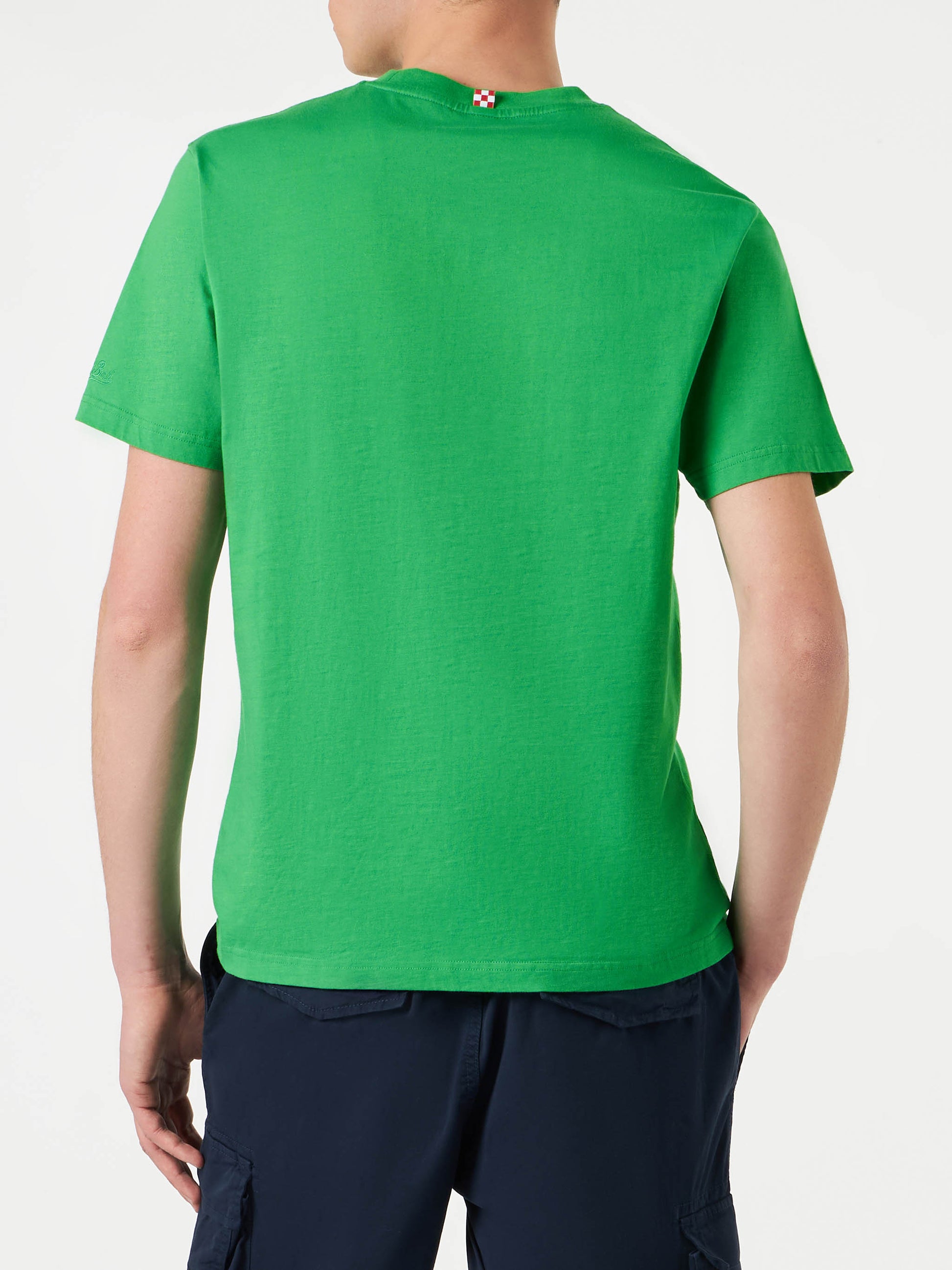 Man cotton t-shirt with Watermelon print - MC2 Saint Barth
