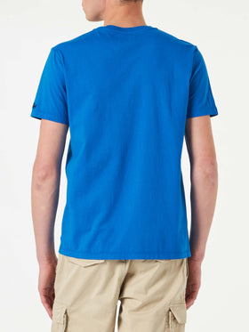 Man cotton vintage treatment t-shirt with St. Barth Padel Club print - MC2 Saint Barth