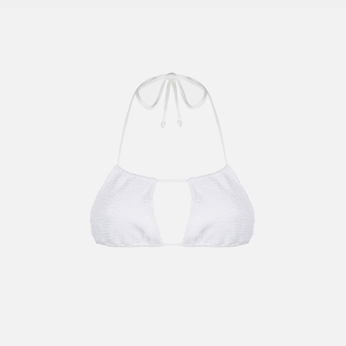 Woman white crinkle bandeau top - MC2 Saint Barth